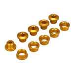 Porkchop BMX 7075 Aluminum alloy BMX bicycle chainring bolts (set of 5) GOLD
