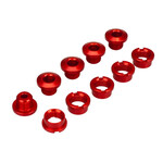 Porkchop BMX 7075 Aluminum alloy BMX bicycle chainring bolts (set of 5) RED