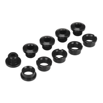 Porkchop BMX 7075 Aluminum alloy BMX bicycle chainring bolts (set of 5) BLACK