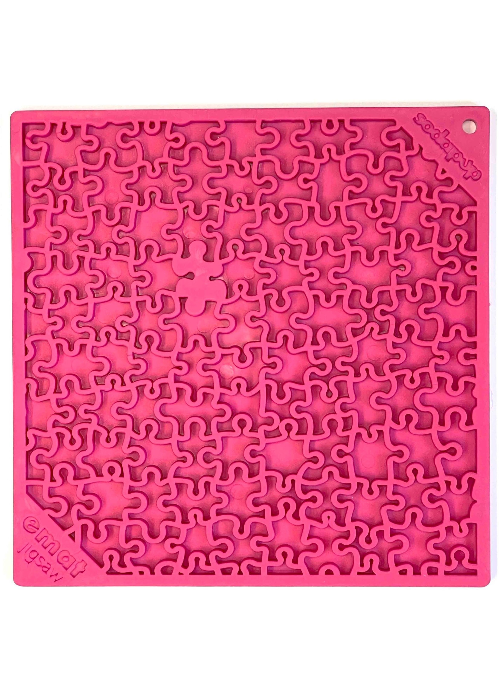 SodaPup Jigsaw Design Emat Enrichment Licking Mat - Pink