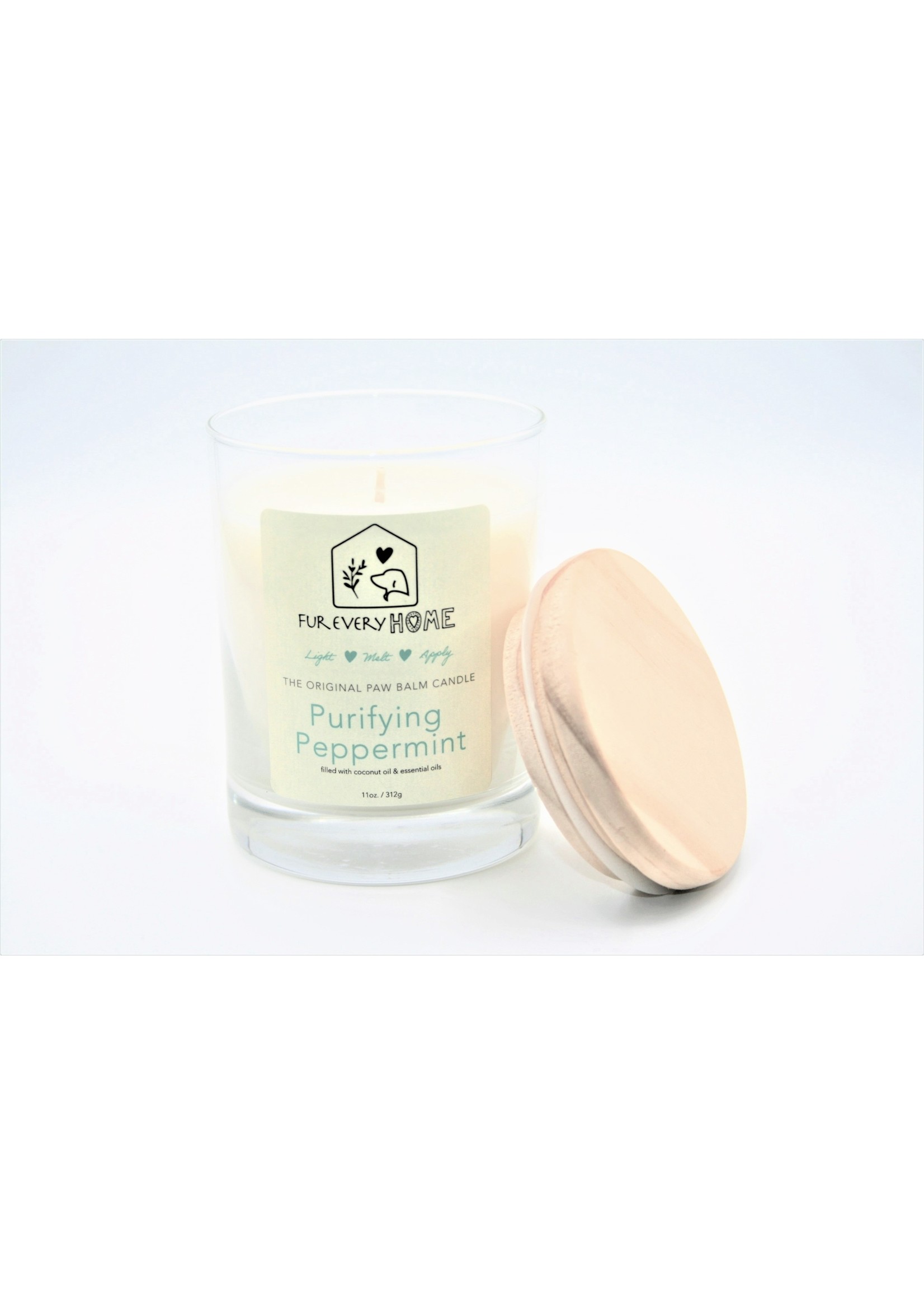 Fur Every Home Purifying Peppermint Dog Paw Balm Candle