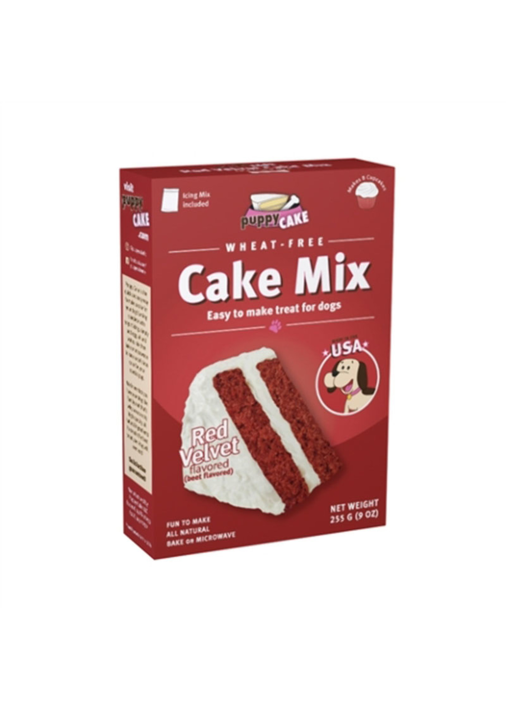 Puppy Cake Cake Mix 9 oz Red Velvet Flavored Wheat Free