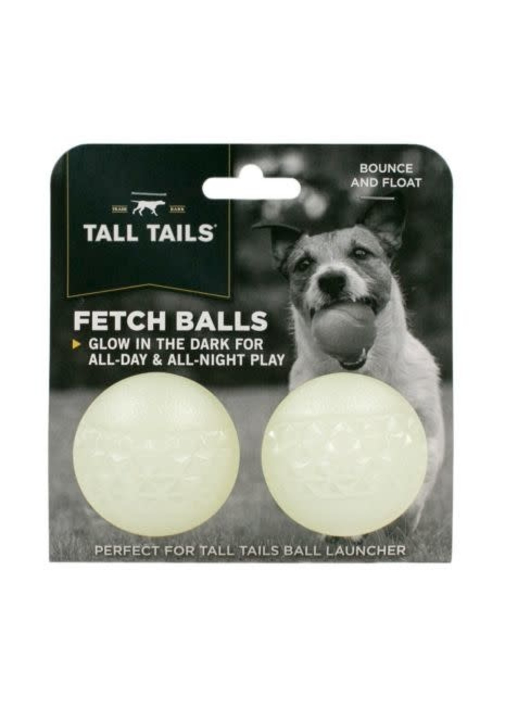 Tall Tails GLOW-IN-THE-DARK FETCH BALLS, 2-PACK