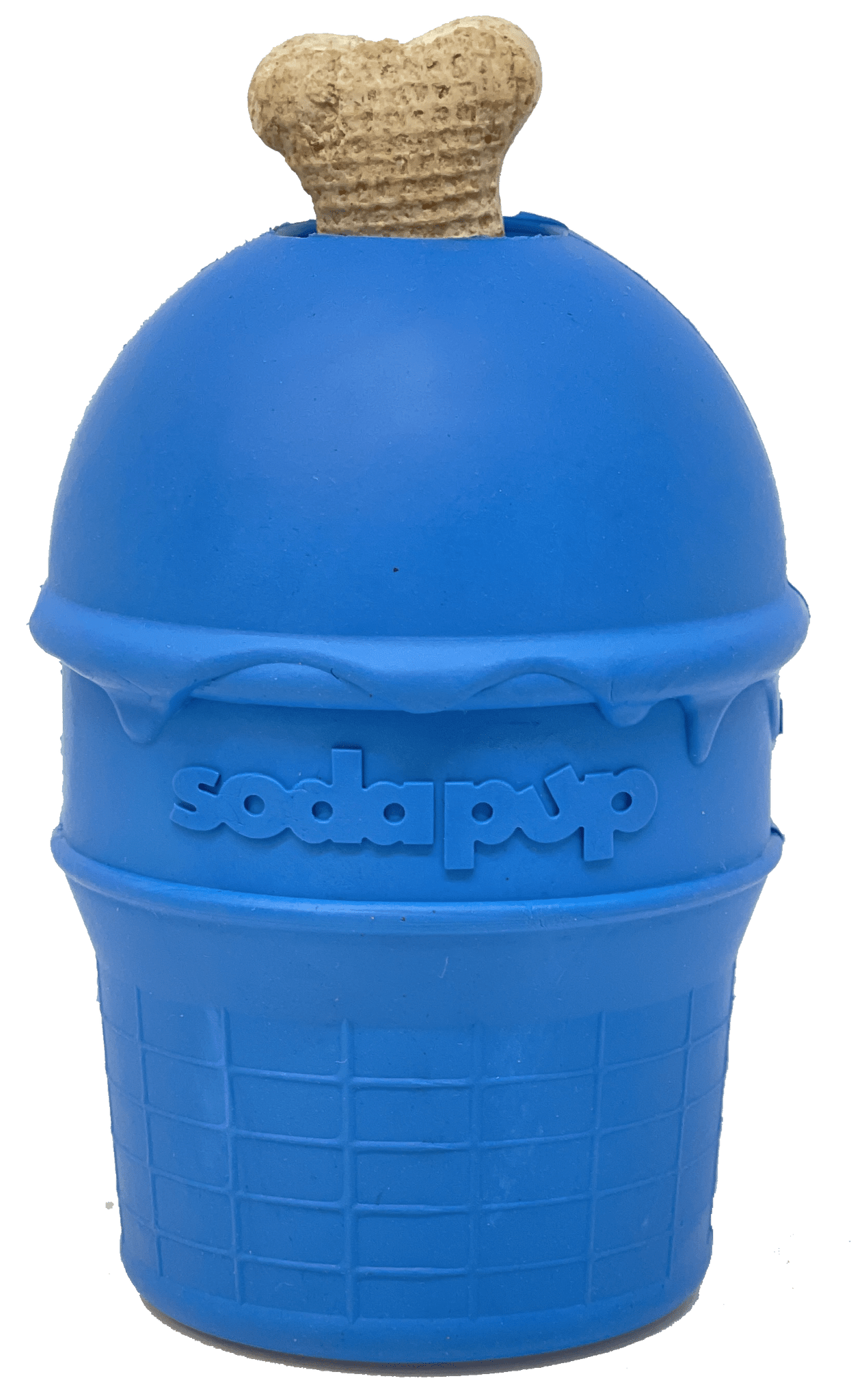 SodaPup Ice Cream Cone Durable Rubber Chew Toy and Treat Dispenser