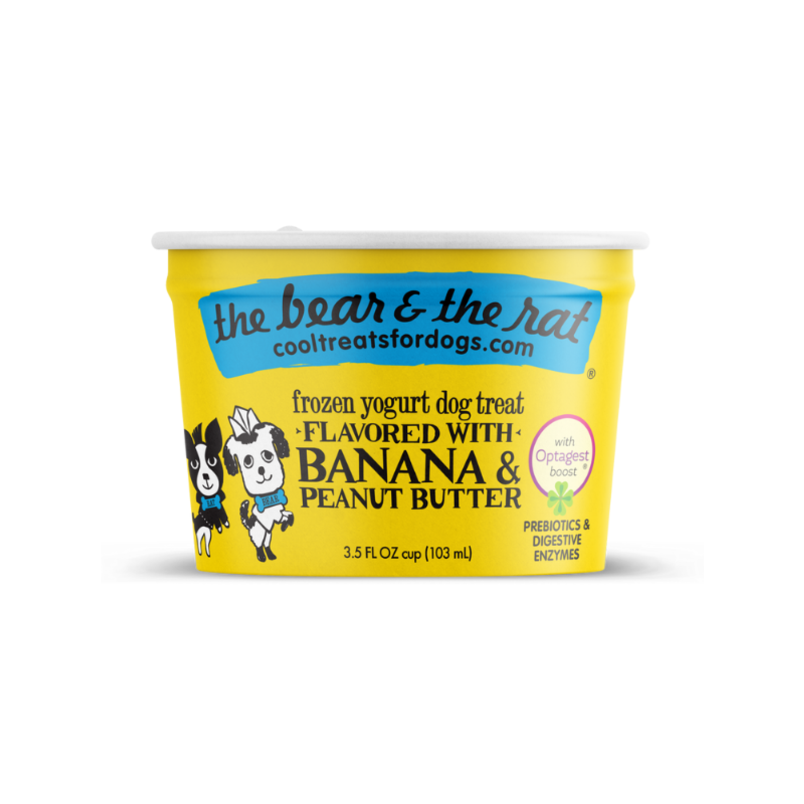 The Bear & The Rat Frozen Banana & Peanut Butter Yogurt Single Cup 3.5oz