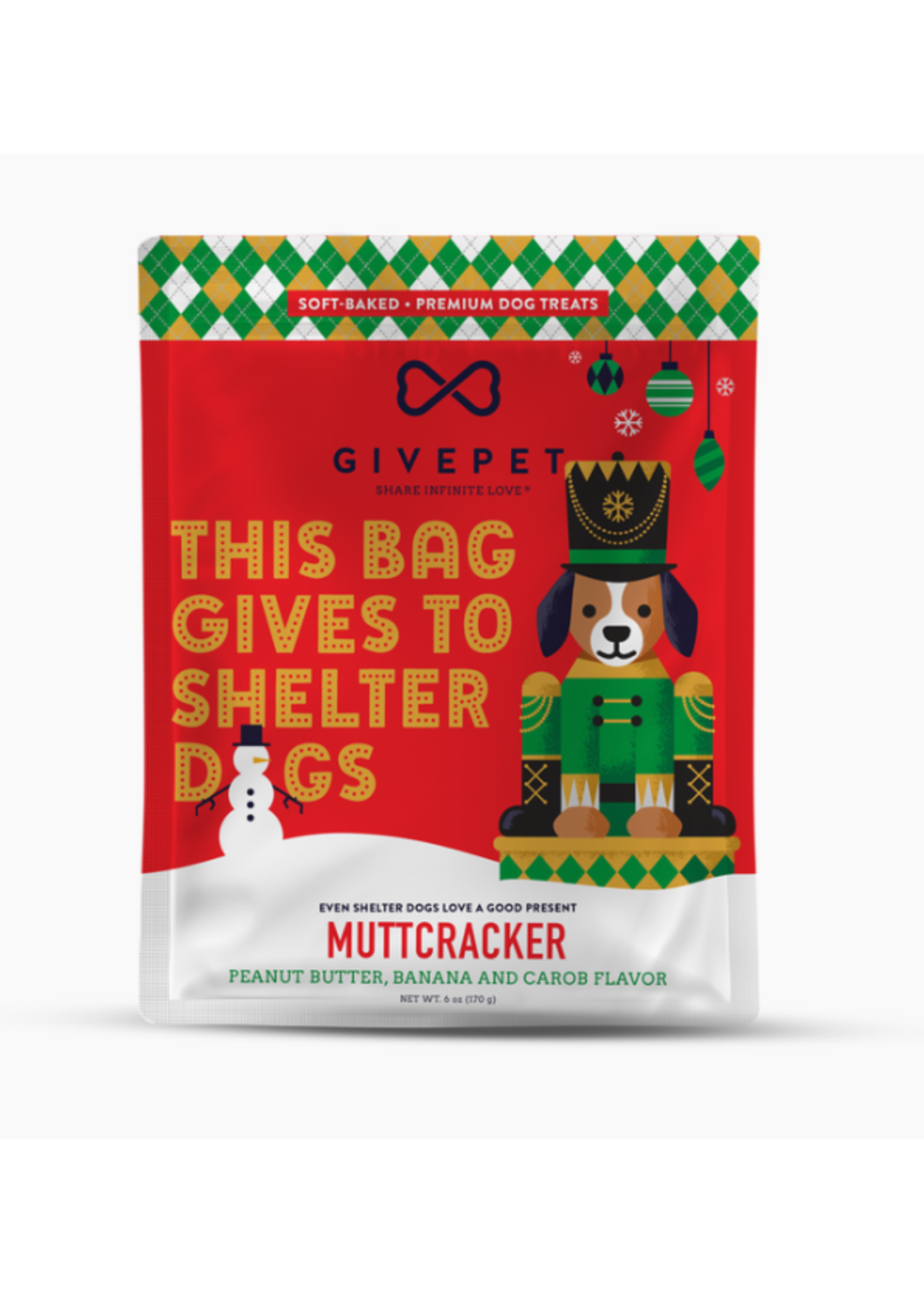 Give Pet 6 oz Muttcracker Soft & Chewy Treats