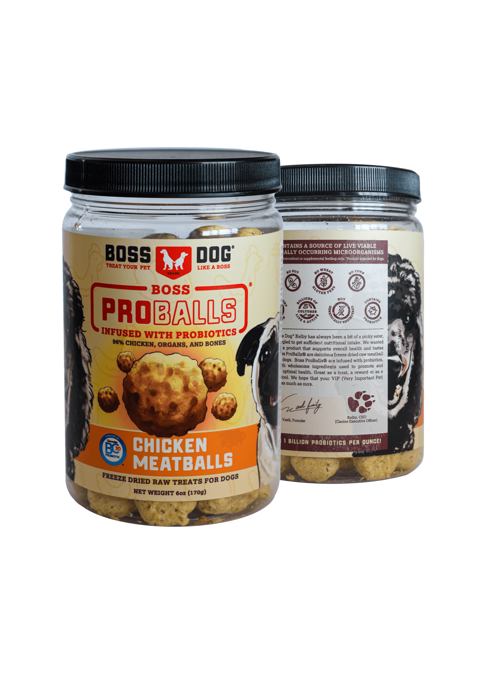 Boss Dog Freeze-Dried Proballs Meatballs Chicken 3OZ