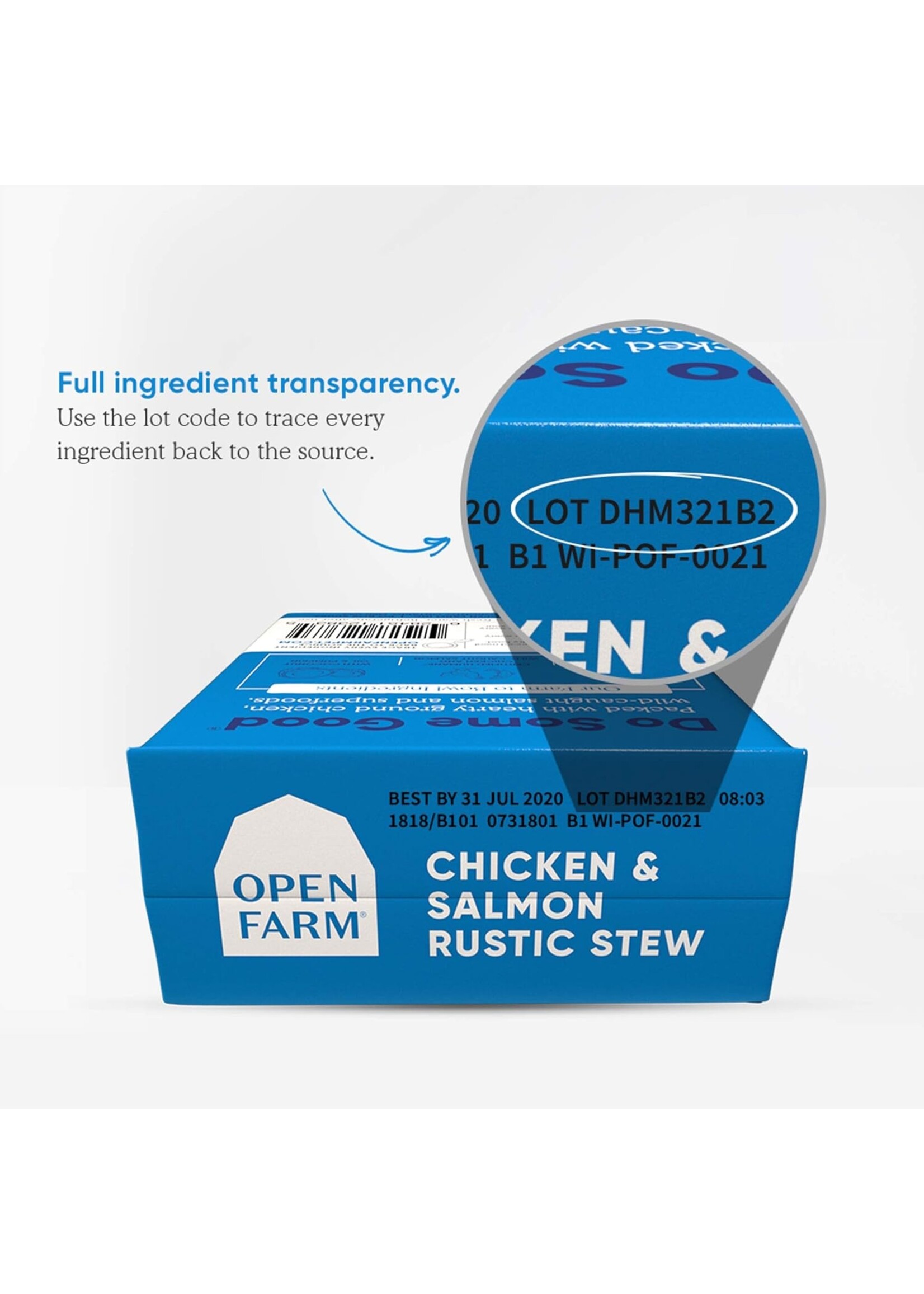 Open Farm Rustic Stew Chicken & Salmon Case