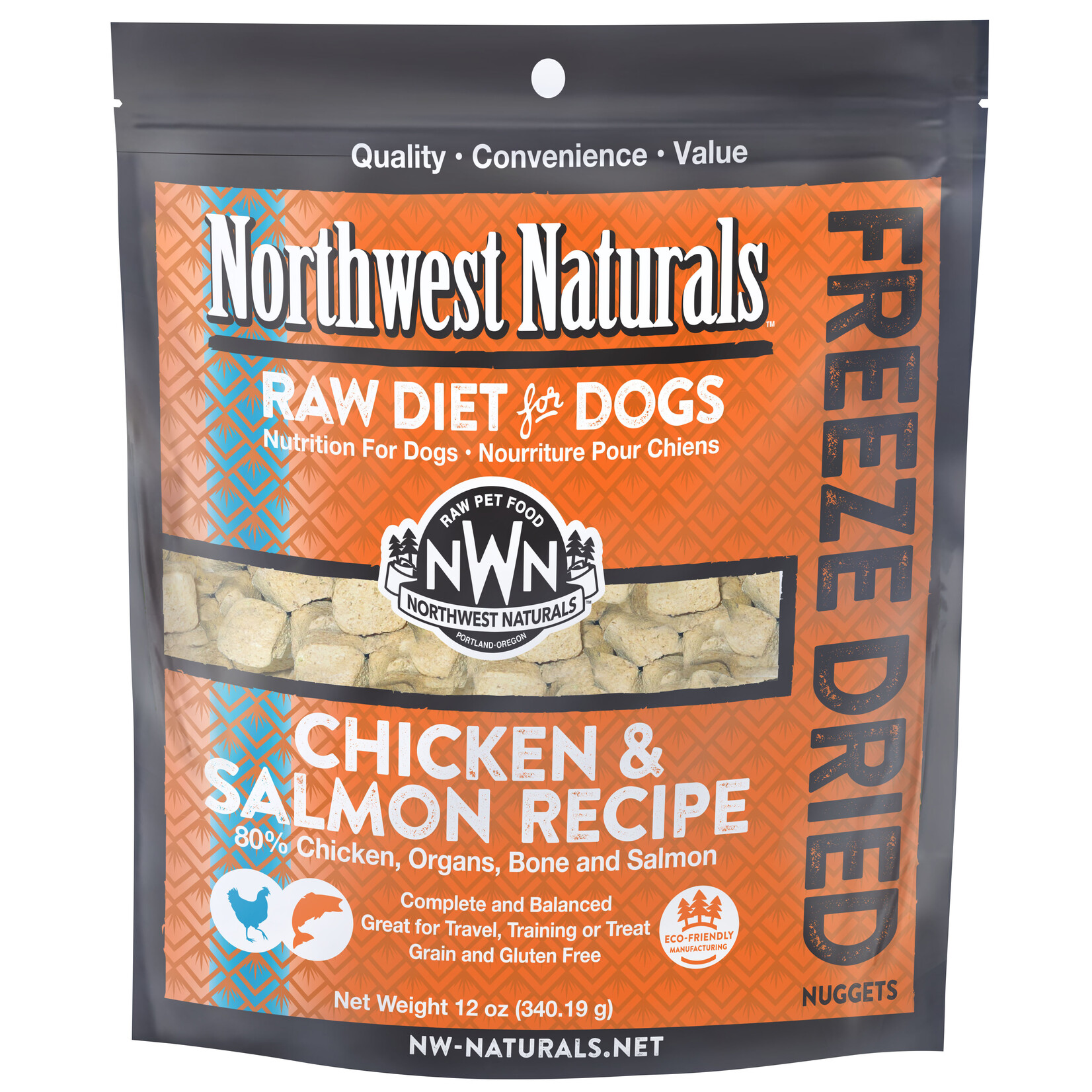 Northwest Naturals Freeze-Dried Raw Chicken & Salmon for Dogs 12oz