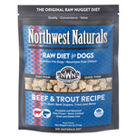 Northwest Naturals Frozen Raw Beef & Trout Nuggets 6LB