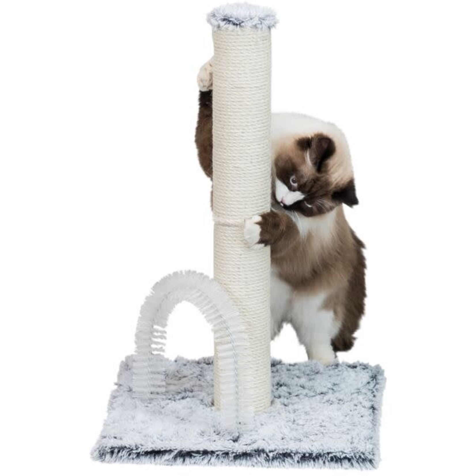 Trixie Lola Cat Scratching Post With Brush (Grey)