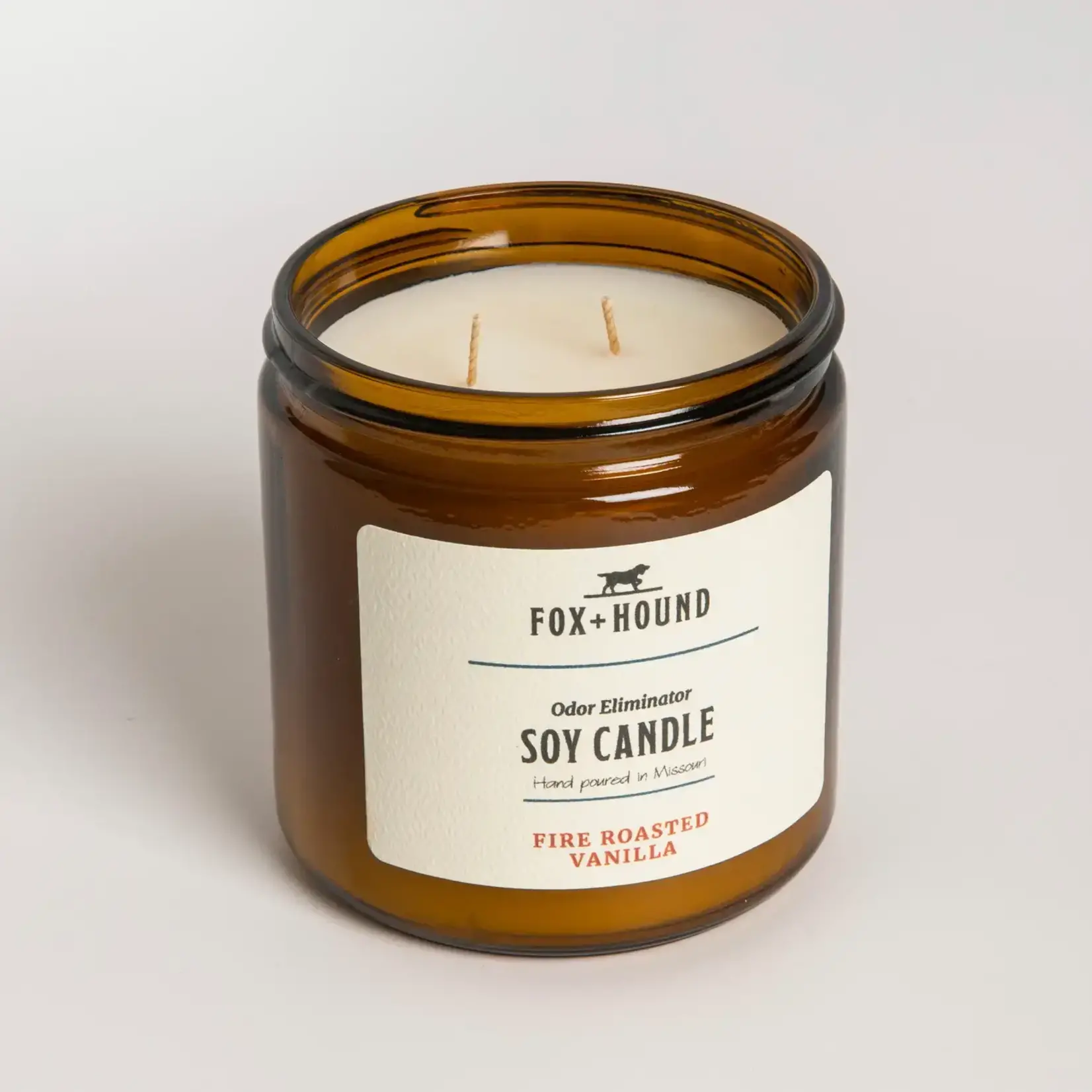 Fox + Hound Odor Eliminating Soy Candle - Fire Roasted Vanilla