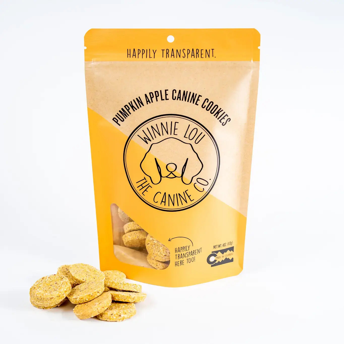 Pumpkin Apple Canine Cookies for Dogs 4oz Wild Whiskers