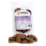 Tuesday's Natural Dog Company 95% Rabbit Flips Dog Treats 8.5oz