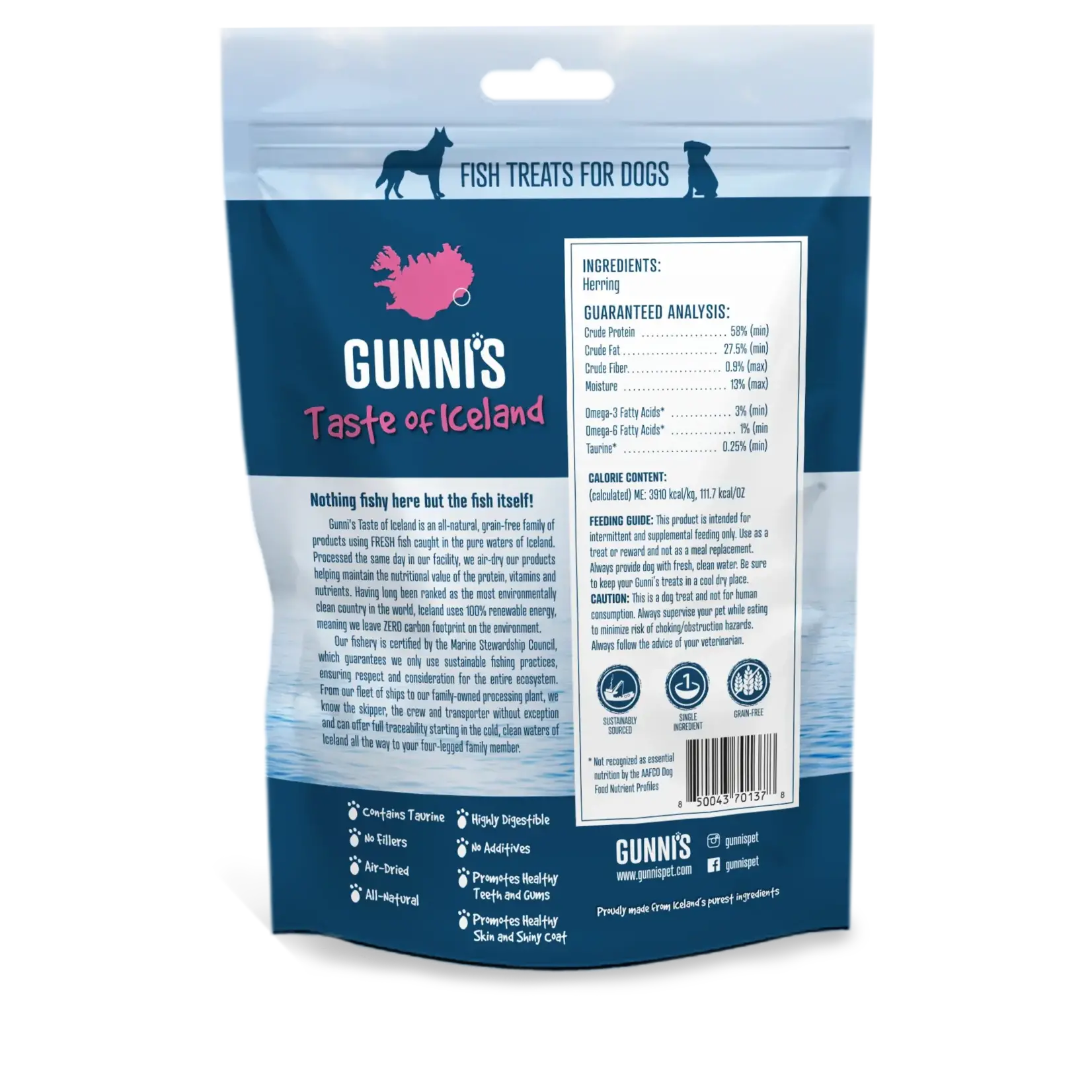 Gunni's Whole Herring 3oz