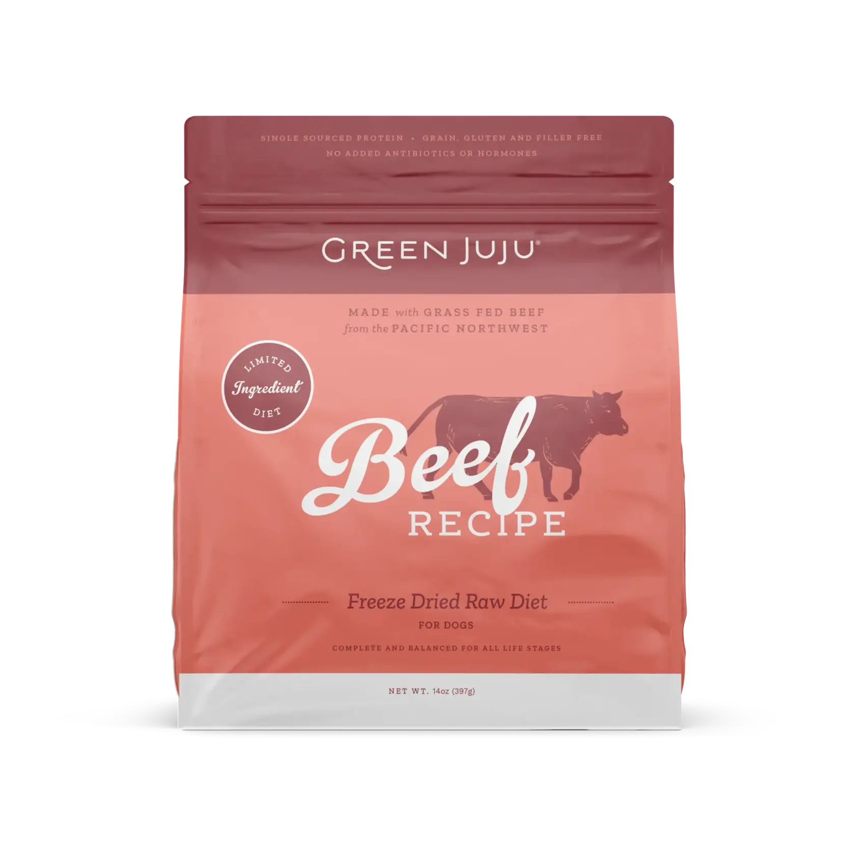 Green Juju Limited Ingredient Freeze-Dried Raw Beef Recipe 14oz