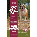 OC Raw Frozen Raw Beef & Produce Mini Patties for Dogs 4lb