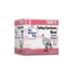 My Perfect Pet Frozen Human Grade Toby’s Turkey Carnivore Gently Cooked Blend for Cats 3lb