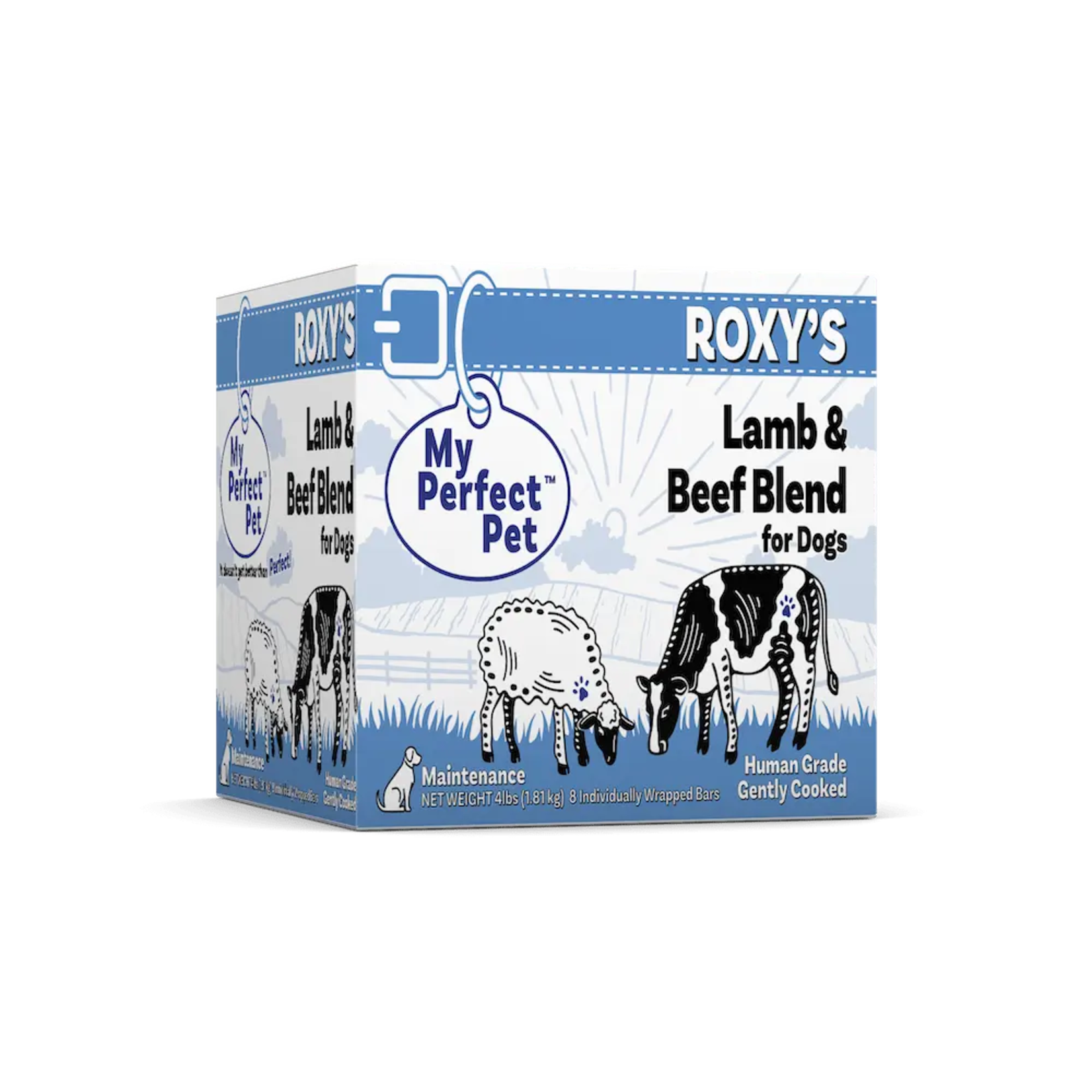 My Perfect Pet Frozen Human Grade Gently Cooked Roxy’s Lamb & Beef Blend for Dogs 3.5lb