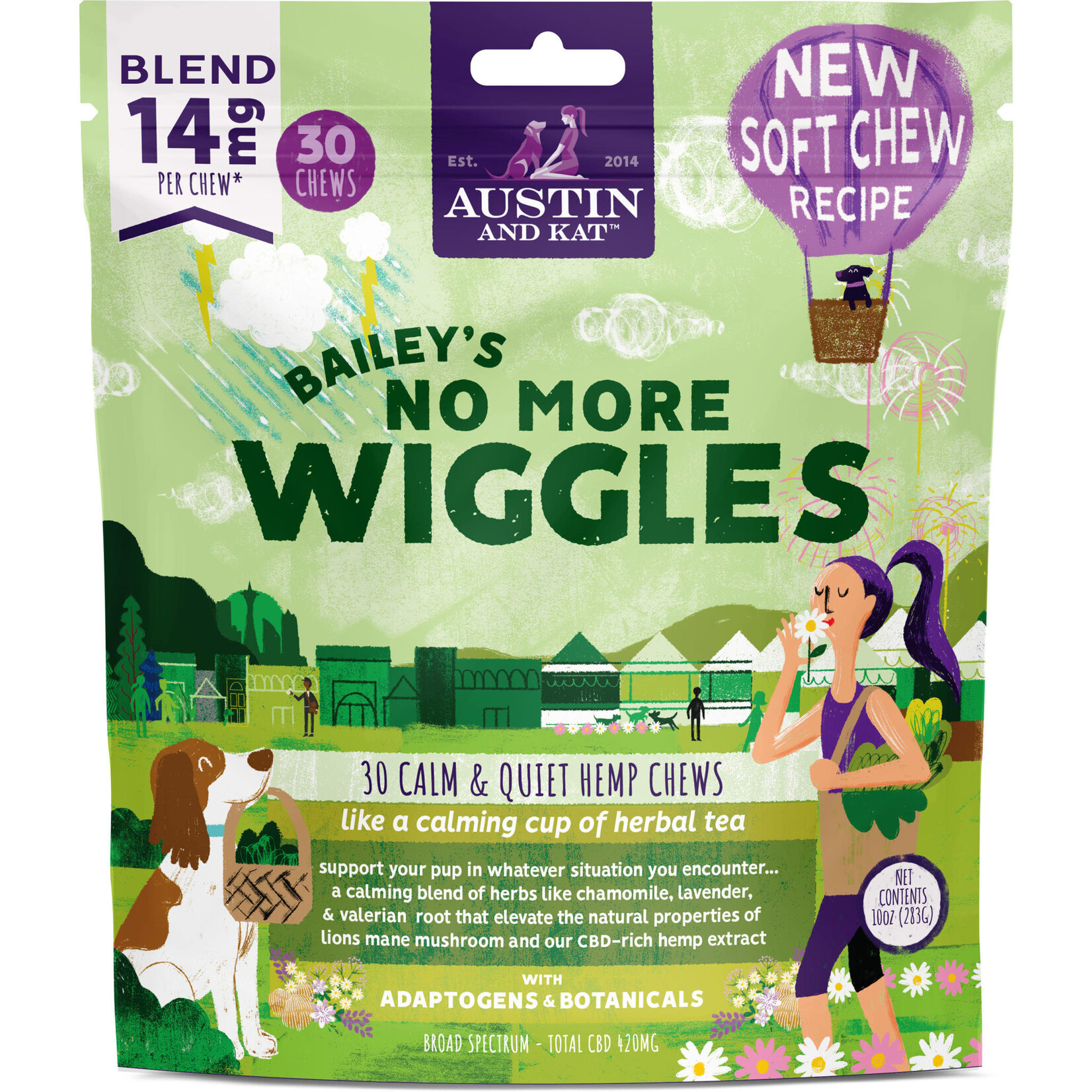 Austin and Kat No More Wiggles Hemp Chews (30 count)