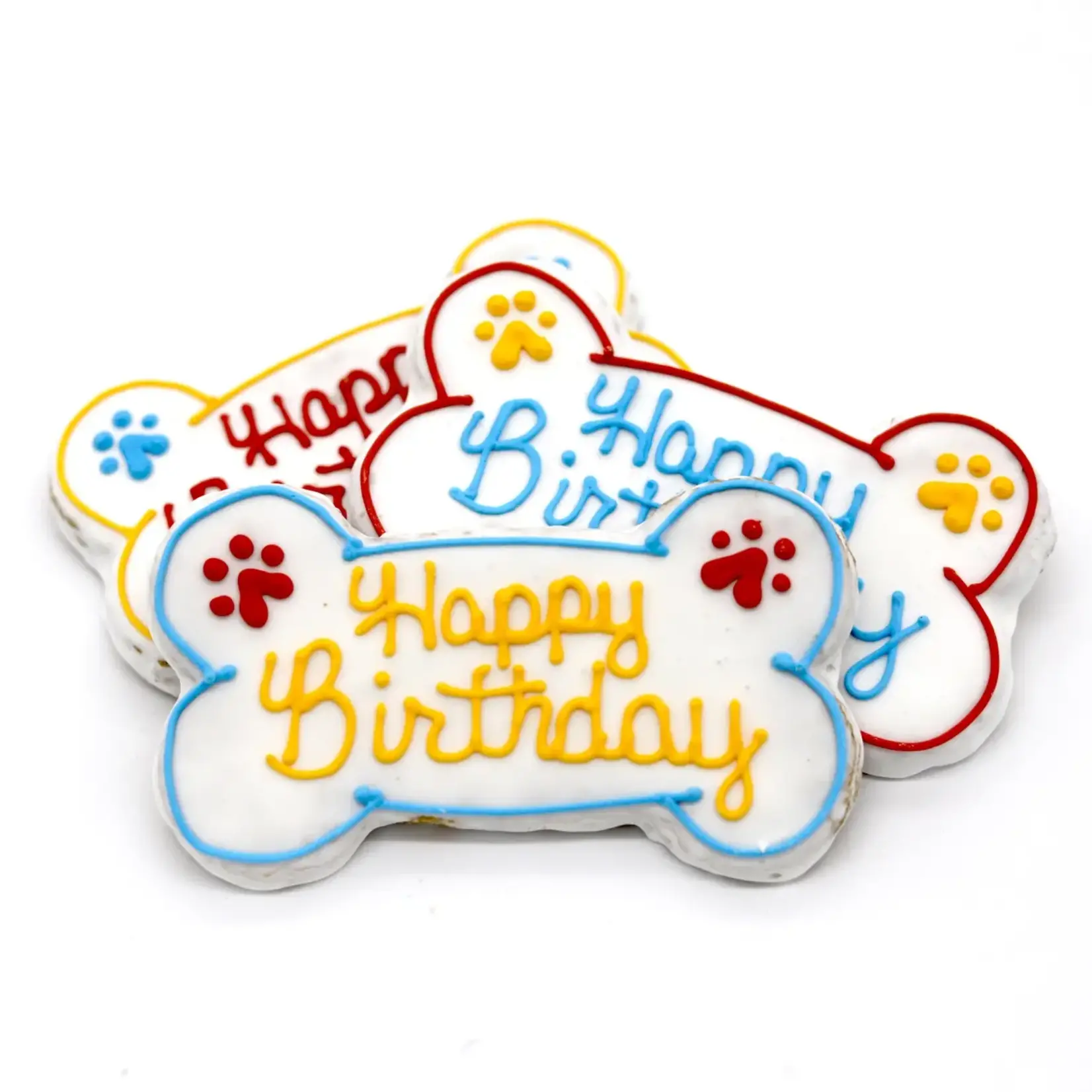 Furry Belly Bake Shop Birthday Bone Crunchy Oat Cookie (Assorted Colors)