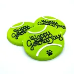 Furry Belly Bake Shop Happy Gotcha Day Tennis Ball Crunchy Oat Cookie