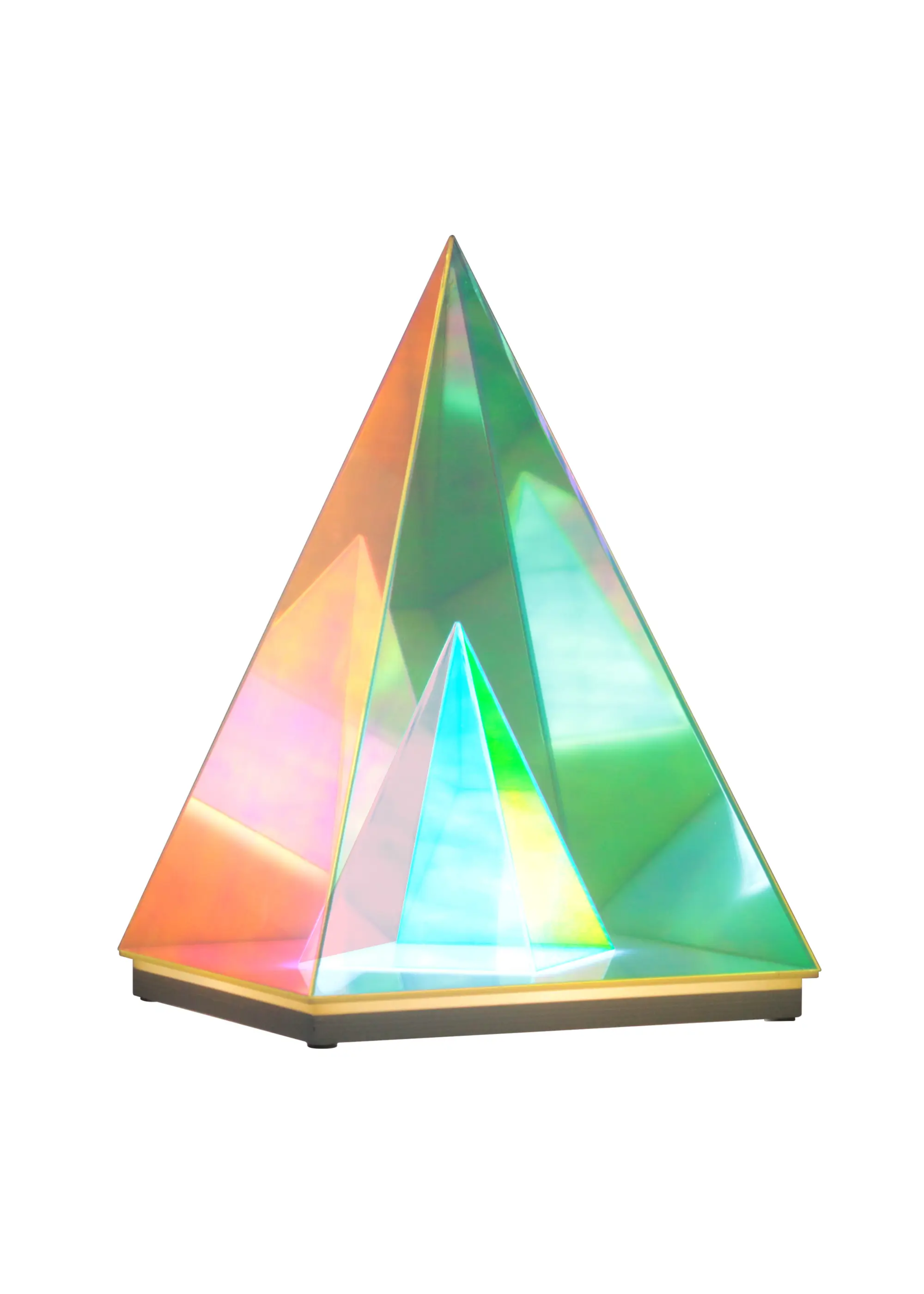 EP Design Lab Unique Acrylic Pyramid Lamp