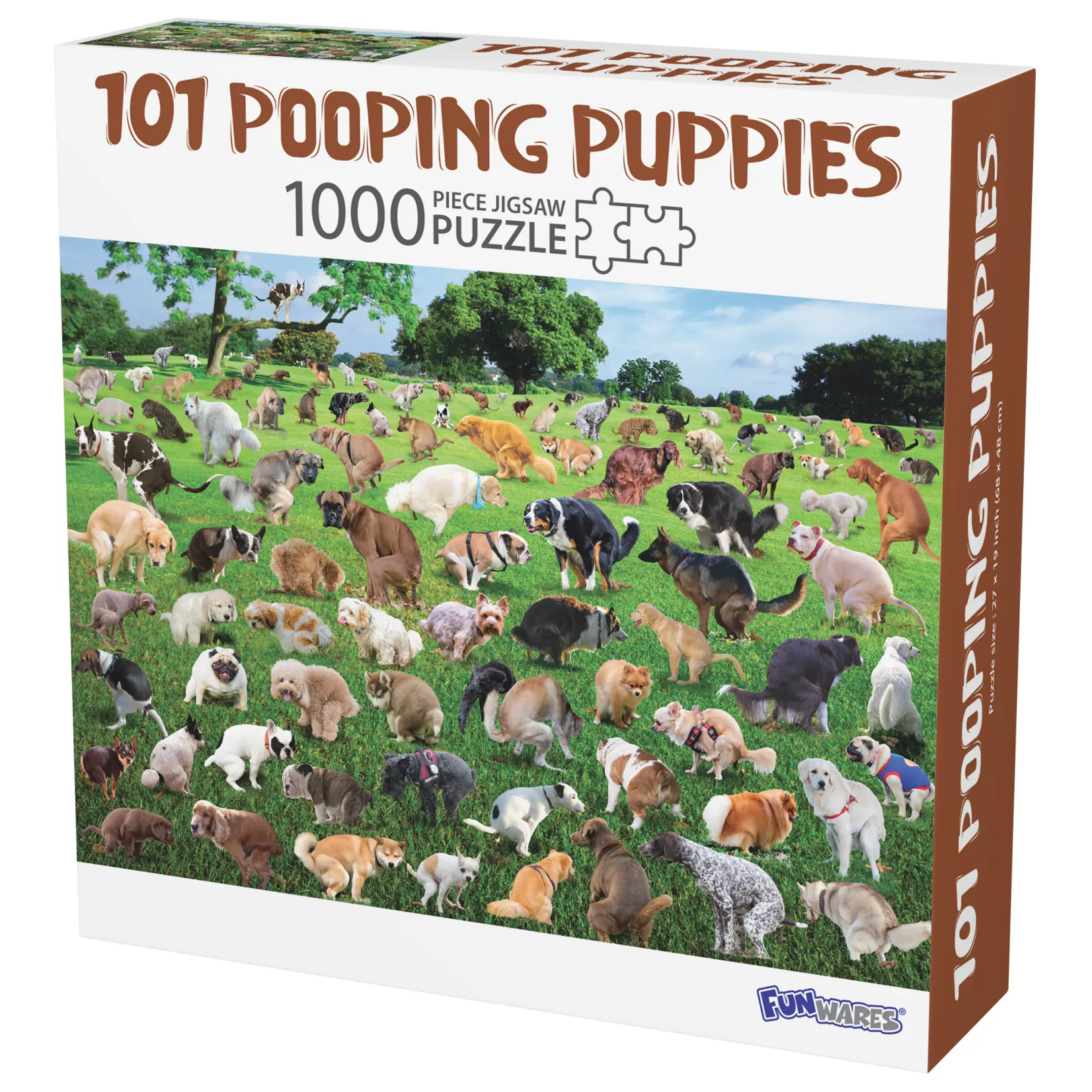 Funwares 101 Pooping Puppies Puzzle