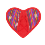 Upavim Crafts Festive Heart Pot Holder