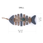 EcoFreax Wooden Nautical Rustic Fish Sign