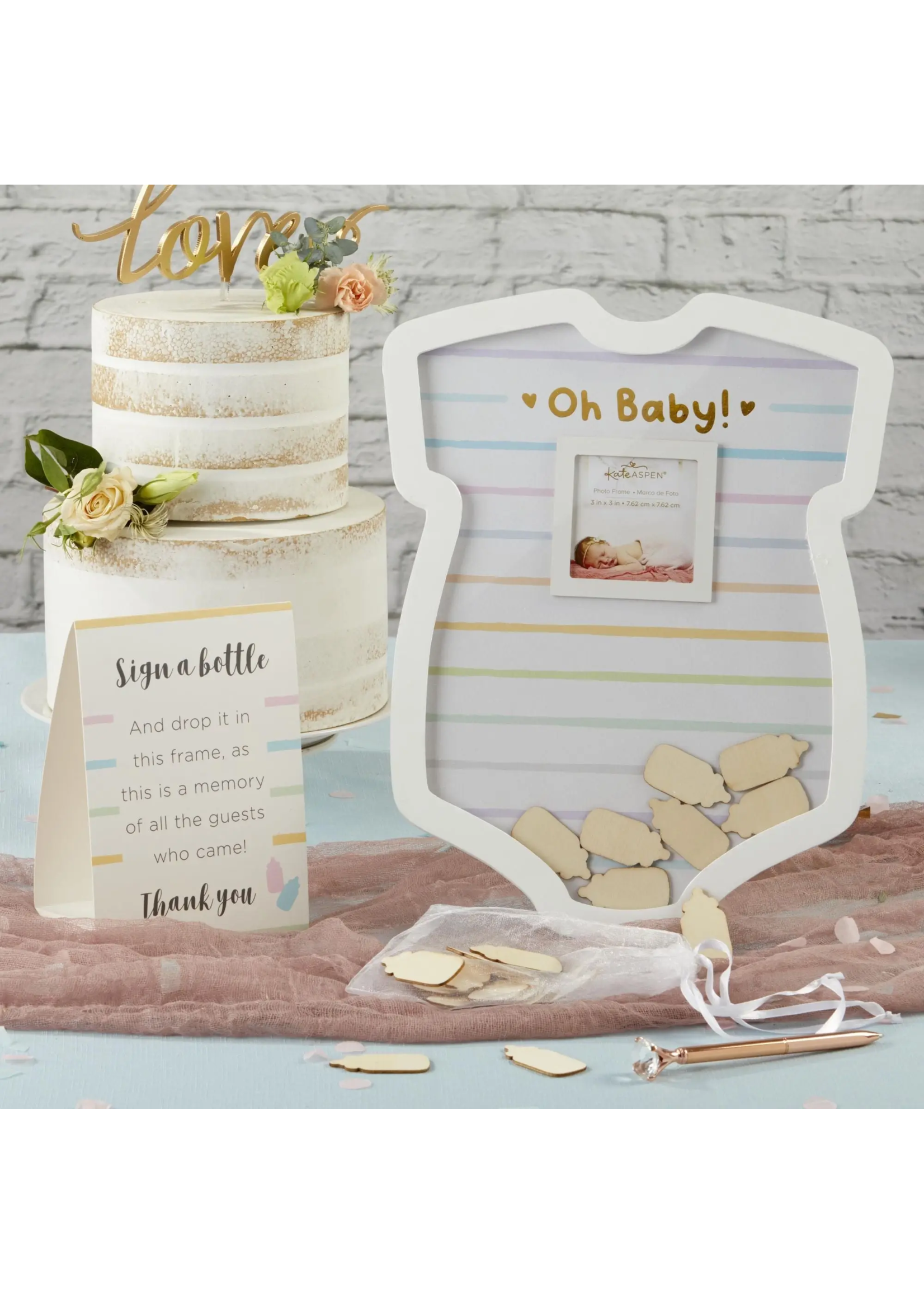 Kate Aspen Baby Shower Guest Book Alternative - Onesie