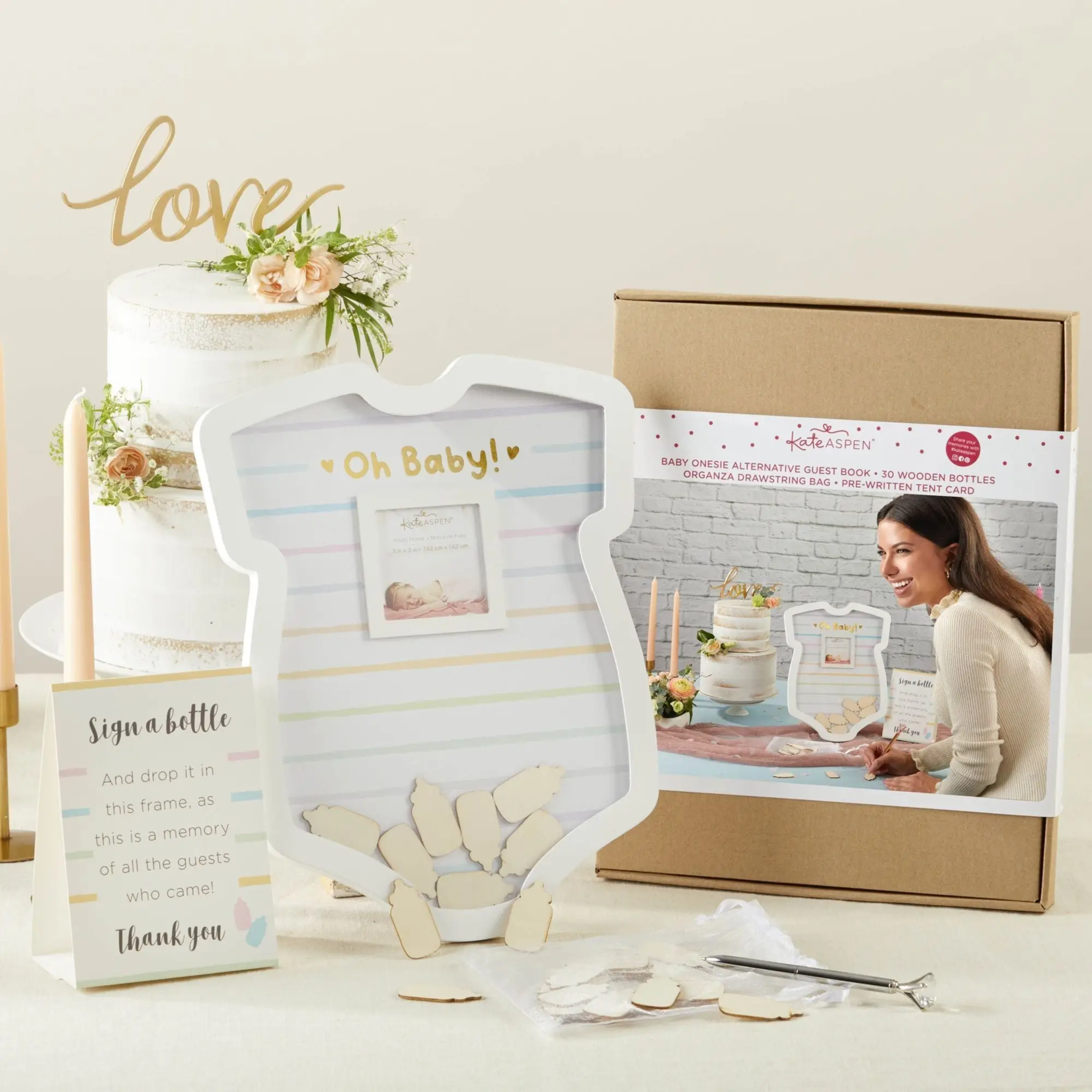 Kate Aspen Baby Shower Guest Book Alternative - Onesie