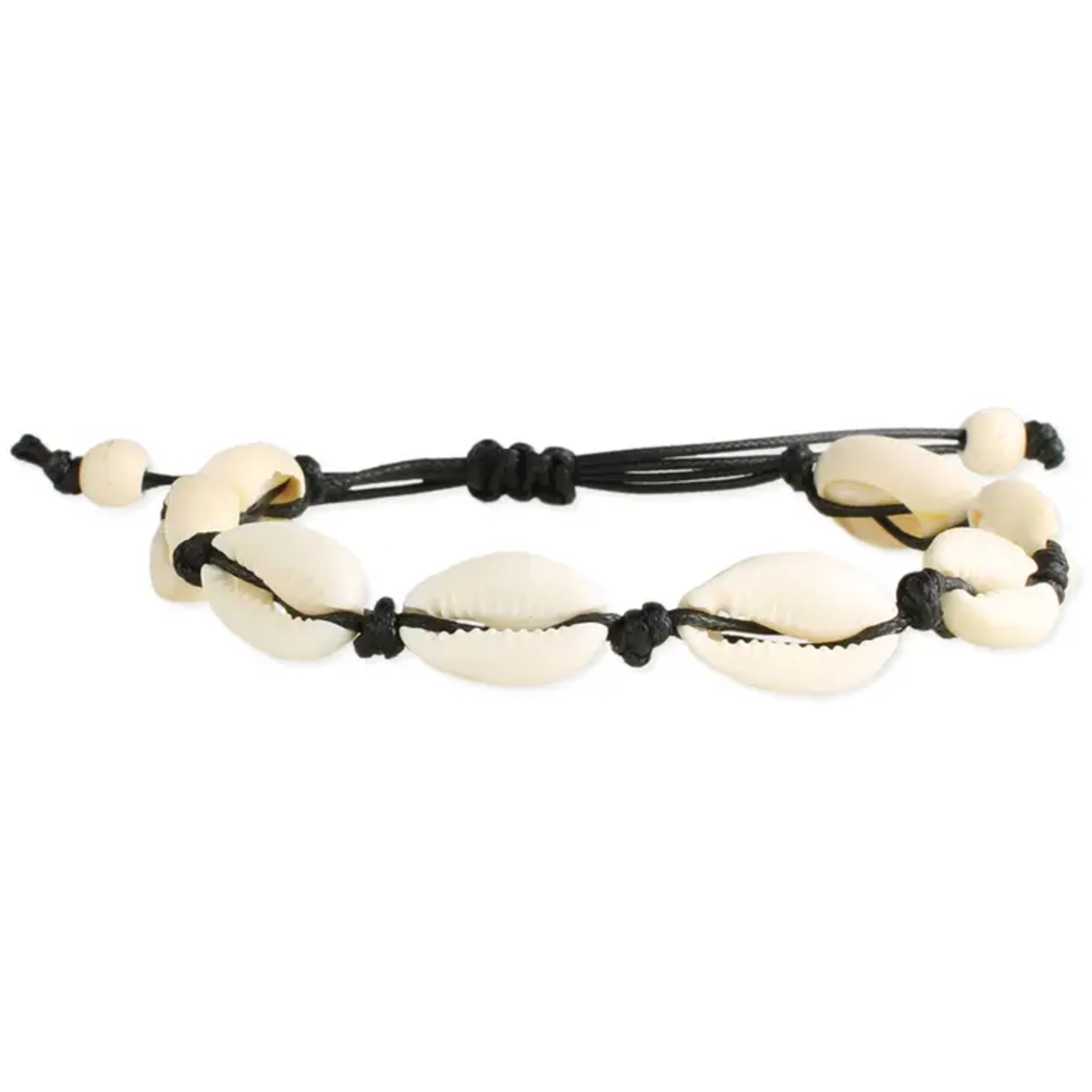 ZAD Beach Basics Black Cord & Cowry Shell Anklet