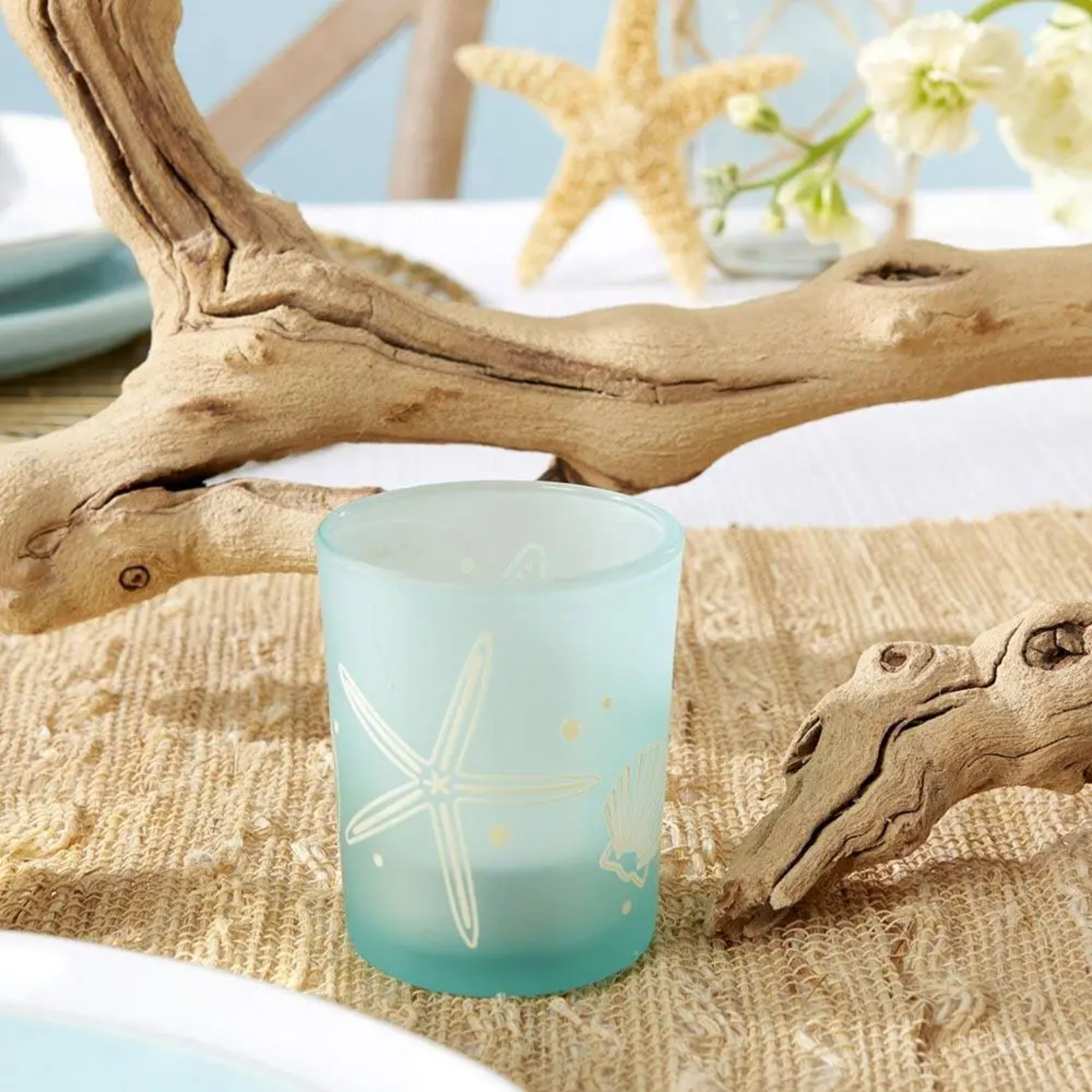 Kate Aspen Beach Party Frosted Glass Votive