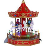 Top Treasures Carousel Animated Christmas Village