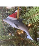 Beachcombers Dolphin W/ Santa Hat Ornament