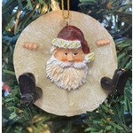 Beachcombers Sand Dollar Santa Ornament