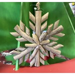 C&F Home Driftwood Snowflake Ornament