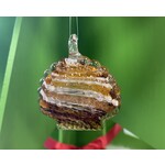 C&F Home Tan Glass Clam Ornament