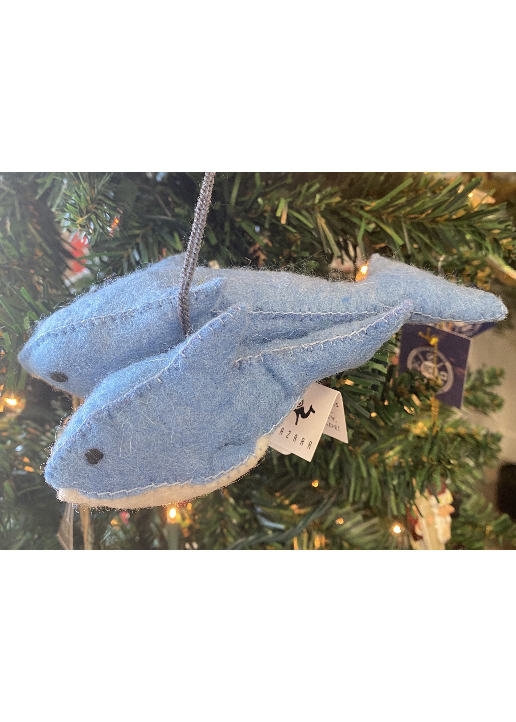 Silk Road Bazaar Dolphin Felt Ornament