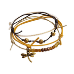 O Yeah Gifts Dragonfly Bracelets, Yellow Strings