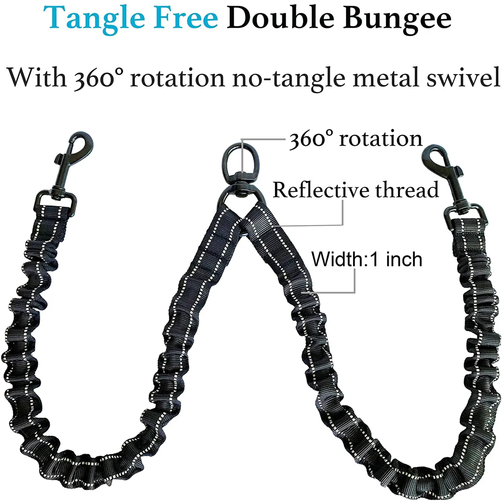 Threaded Pear Dual Bungee Leash Add-On