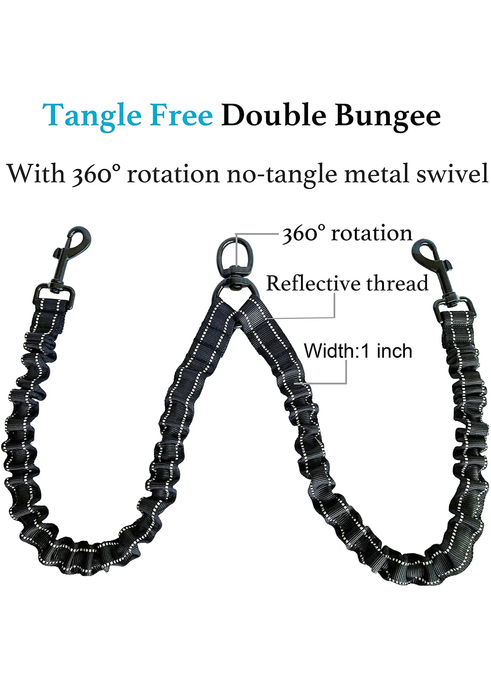 Threaded Pear Dual Bungee Leash Add-On