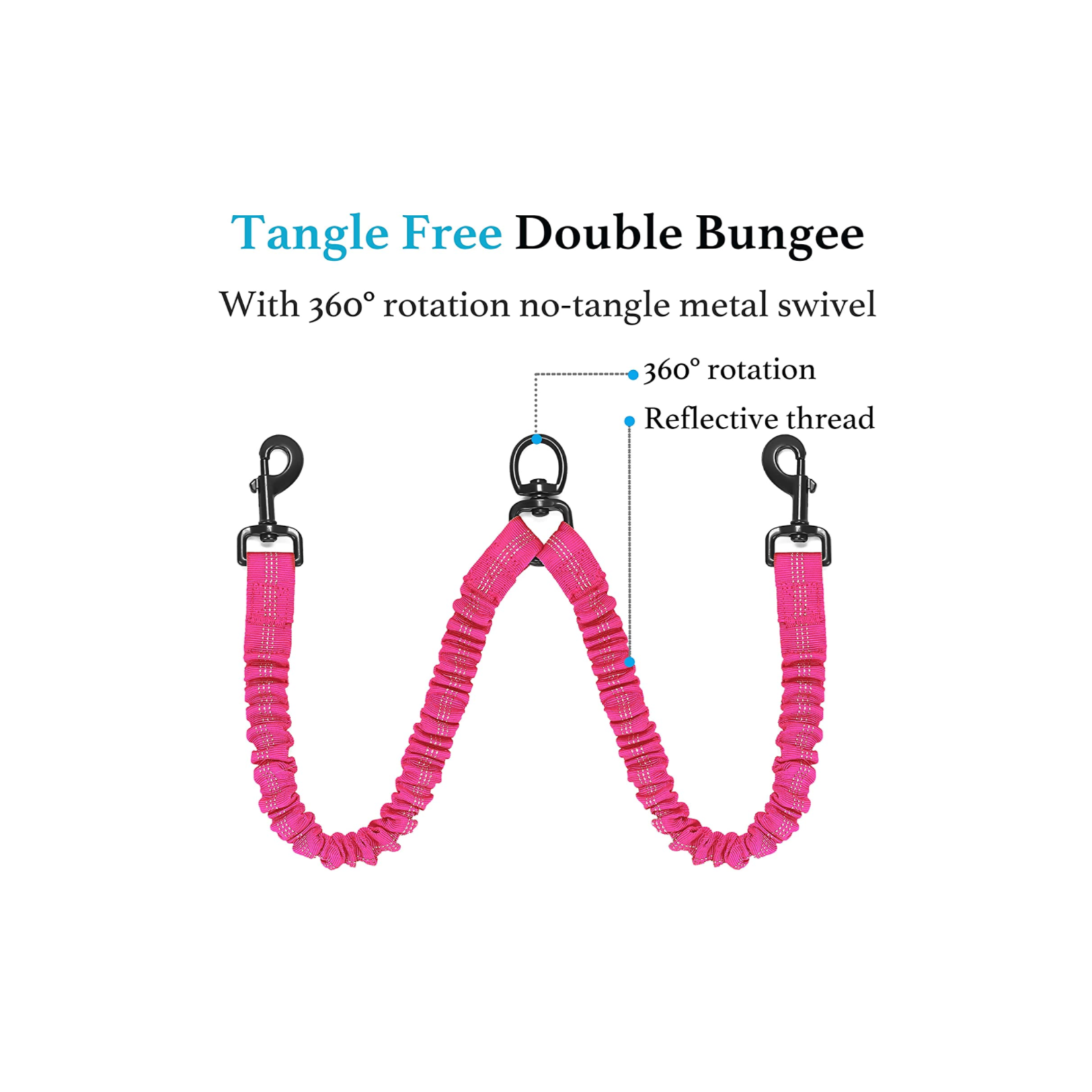 Threaded Pear Dual Bungee Leash Add-On