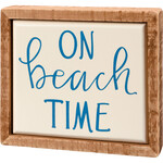 Primitives by Kathy Box Sign Mini - On Beach Time