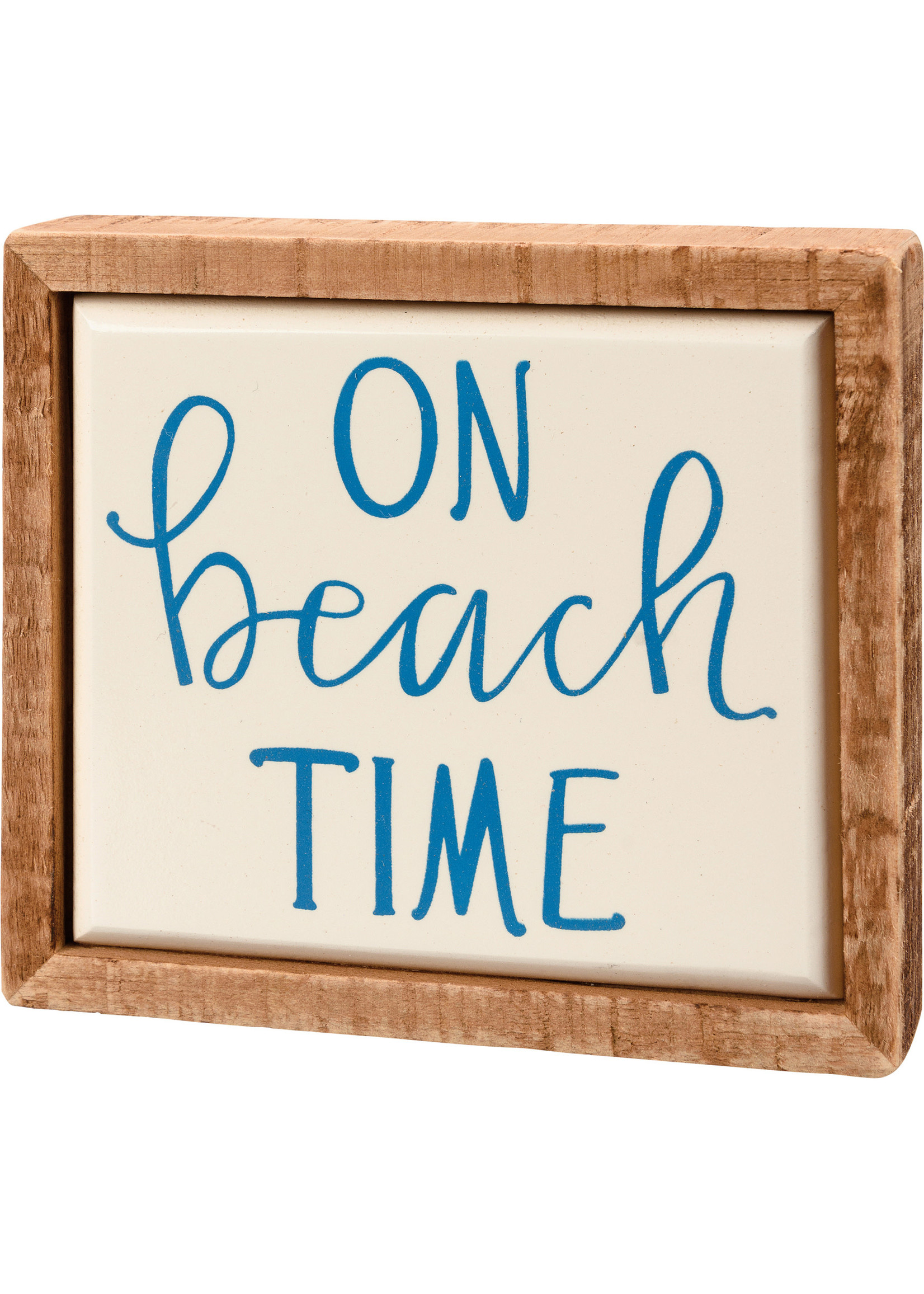 Primitives by Kathy Box Sign Mini - On Beach Time