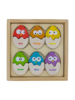 BeginAgain Color 'N Eggs - Bilingual Matching Puzzle