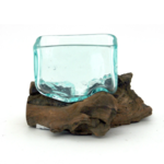 Modern World by Contrast Inc Driftwood Rectangle Glass