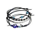 O Yeah Gifts Evil Eye Bracelets, Black Strings