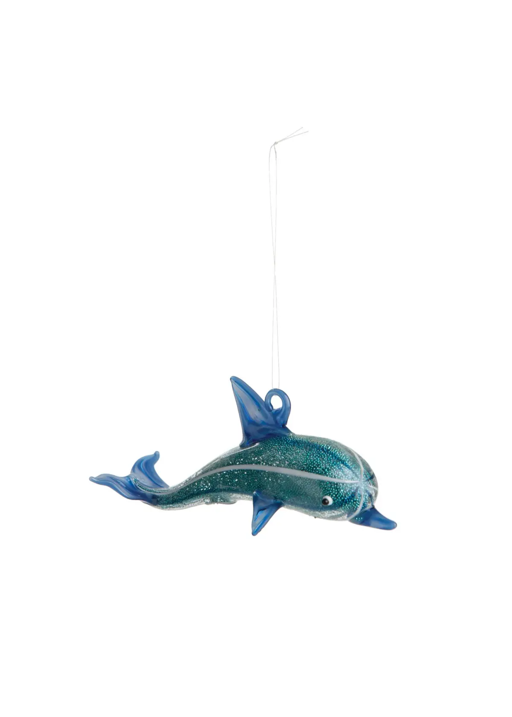 C&F Home Glass Dolphin Ornament
